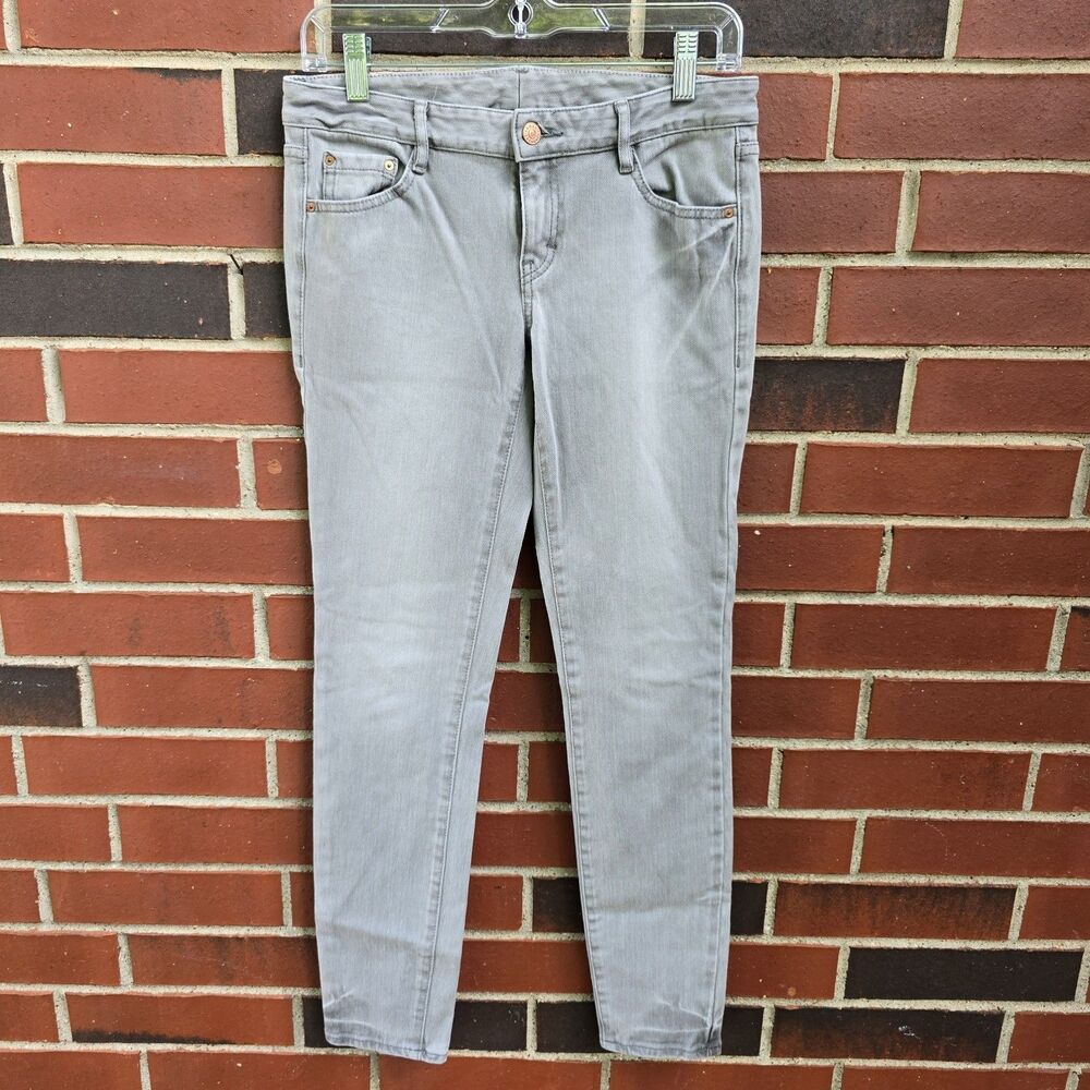 Armani Exchange Womens Gray J22 Legging Jeans Low Rise Super Skinny Size 4